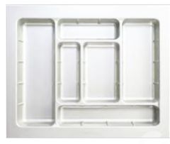 Khay chia thìa dĩa nhựa Eurogold ETW600 - màu trắng, 60cm