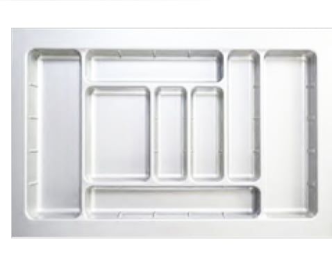 Khay chia thìa dĩa nhựa Eurogold ETW800 - màu trắng, 80cm