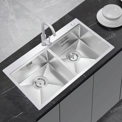 Chậu rửa bát Eurogold EUC28850GA - 880x500x230mm