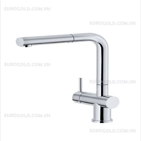 Vòi rửa bát Eurogold EUF220BR - inox SUS304, bóng gương, dây rút