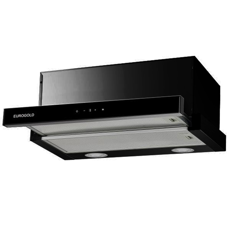 Máy hút mùi kéo rút Eurogold EUH02370B - màu đen, 70cm