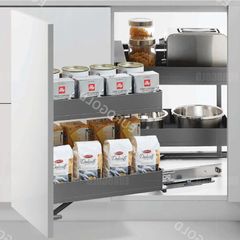 Giá góc liên hoàn Eurogold EUM101G - Nhôm sơn tĩnh điện, màu ghi đậm, trái