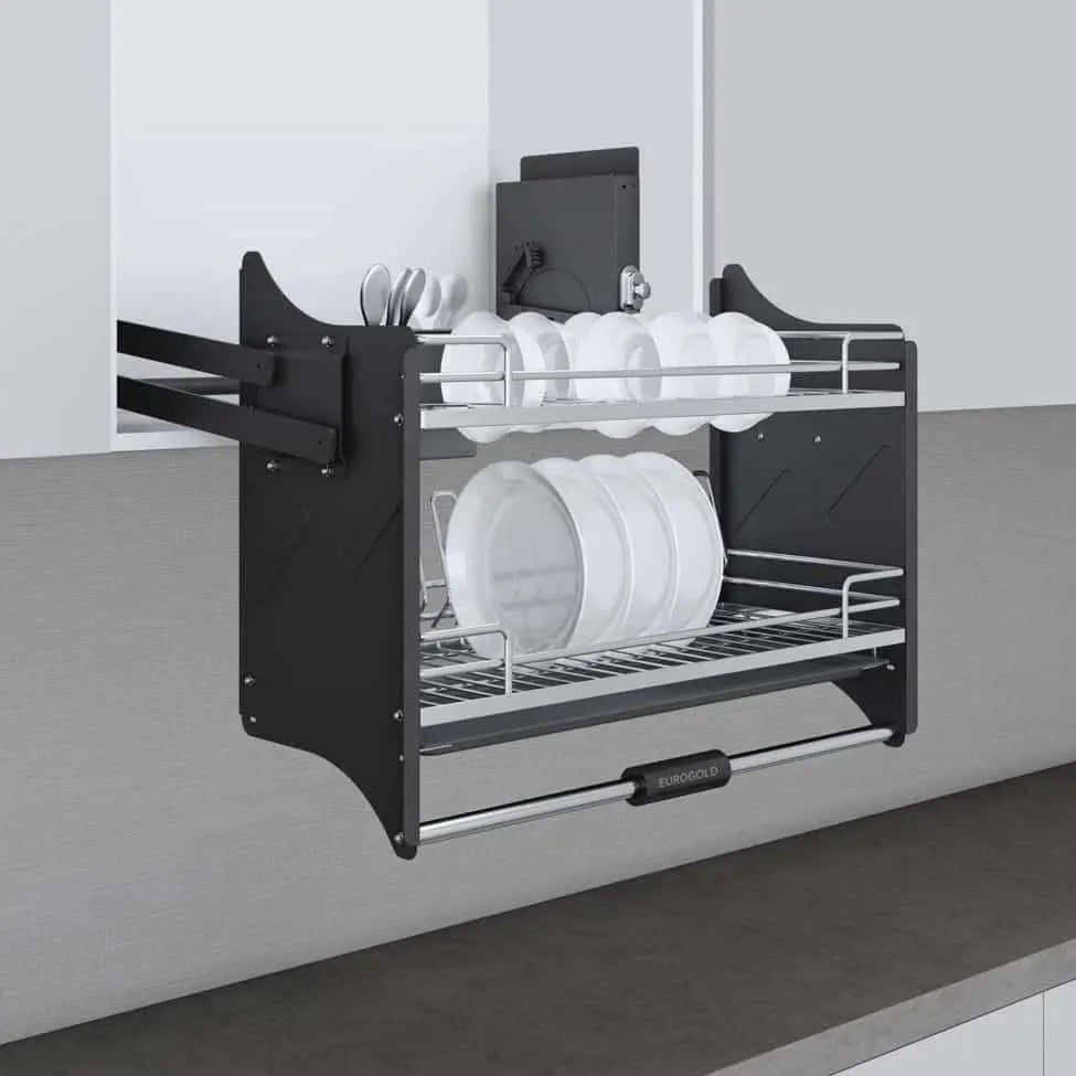 Giá bát di động Eurogold EPV9080PRO - Inox SUS304, nan Oval, 80cm