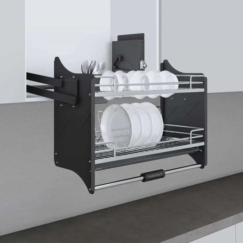 Giá bát di động Eurogold EPV9090PRO - Inox SUS304, nan Oval, 90cm
