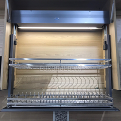 Giá bát đĩa nâng hạ điện Eurogold EMP700 - Inox SUS304, 70cm