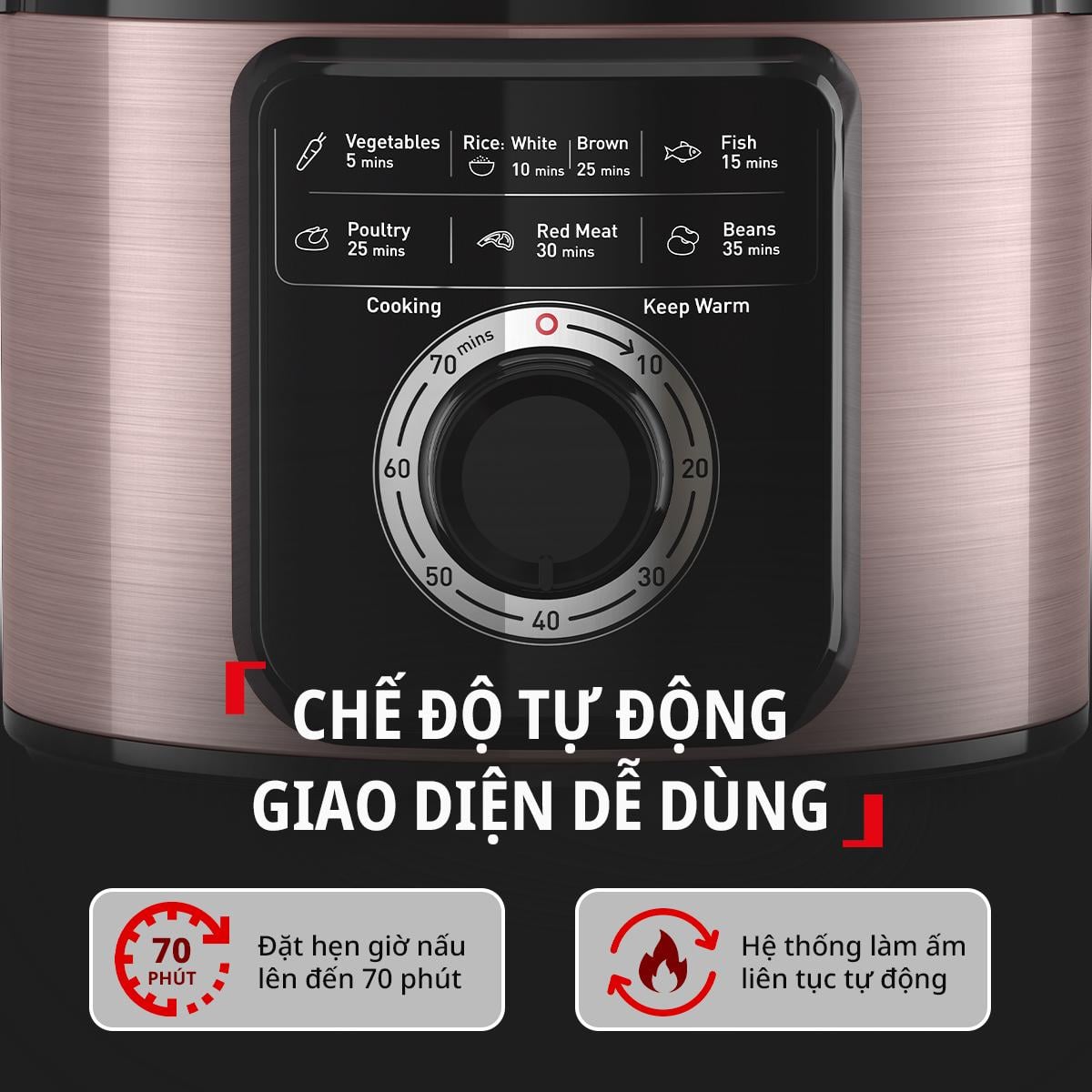 Nồi áp suất đa năng Tefal CY2116P1- 6L – ảnh 7