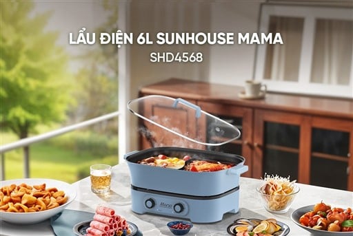 Lẩu điện 6L Sunhouse Mama SHD4568 – ảnh 6