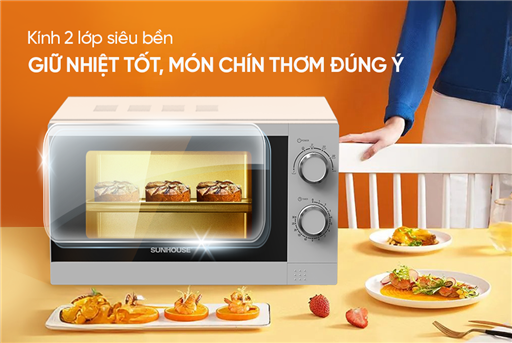 Lò vi sóng 20L Sunhouse SHD4819 – ảnh 6