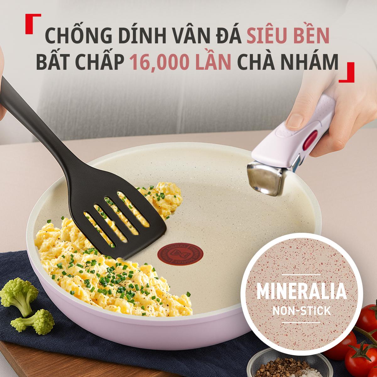 Bộ 3 nồi chảo cán rời Tefal Ingenio Serenity L827S404/L830S404/L828S404, quánh 20cm/ chiên 22cm/chiên 28cm, xanh dương – ảnh 6