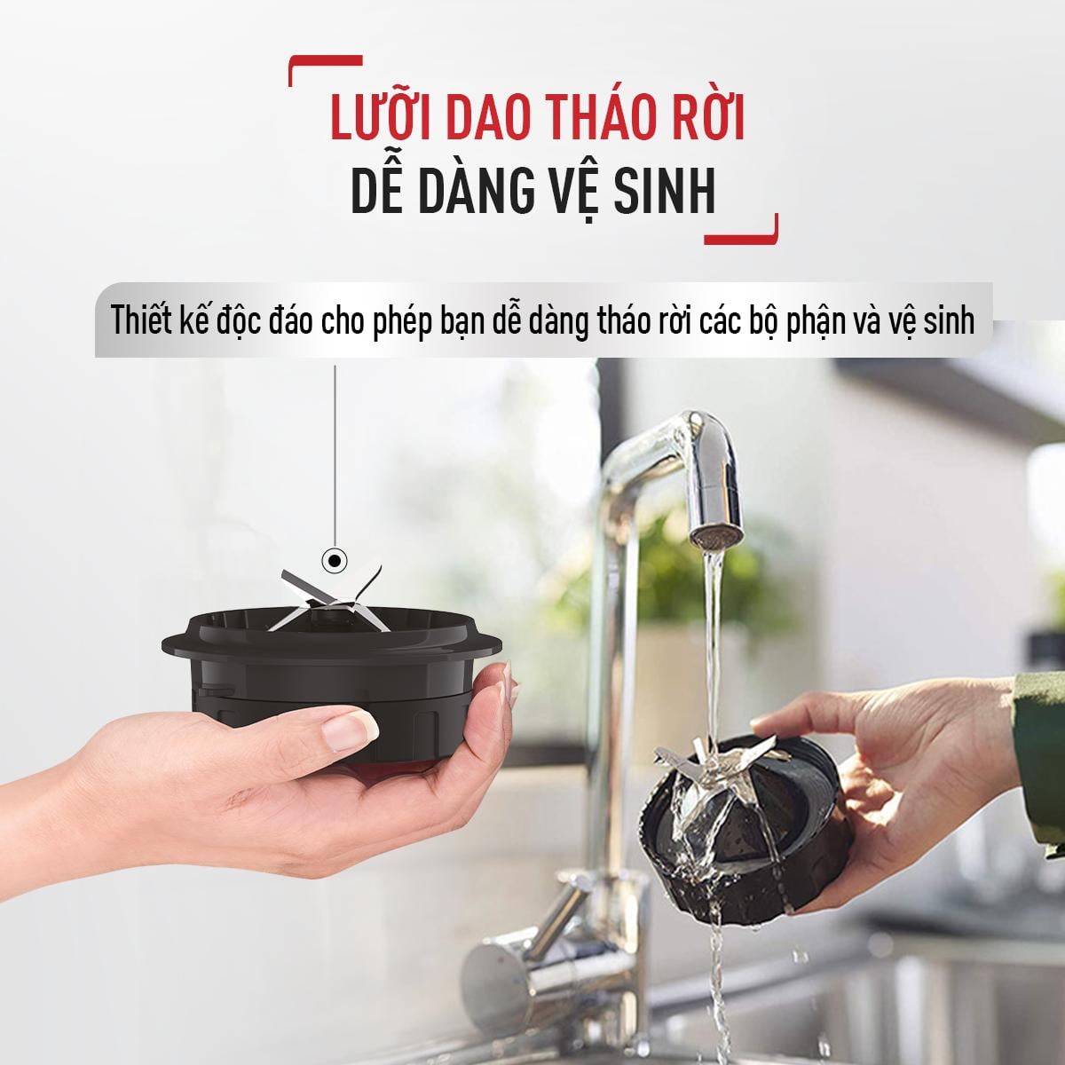 Máy xay sinh tố Tefal BlendForce BL438831- 800W, cối thủy tinh – ảnh 8