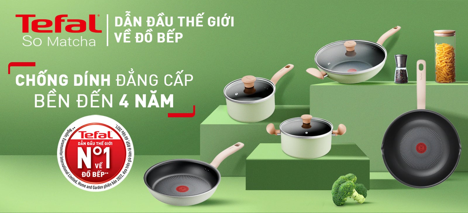 Chảo chiên Tefal So Matcha 20cm/ 24cm - G1790295/G1790495 – ảnh 2