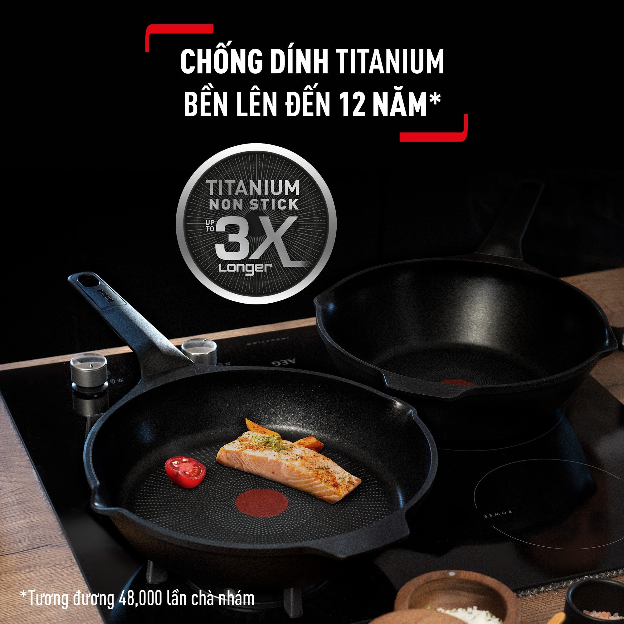 Chảo đúc cao cấp sâu lòng Tefal Robusto có miệng rót 28cm – ảnh 2
