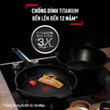  Chảo đúc cao cấp sâu lòng Tefal Robusto có miệng rót 28cm 