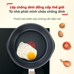 Chảo nồi có nắp đa năng 3 trong 1 Tefal - 22cm, xanh/đen/vàng/vanila ảnh 3