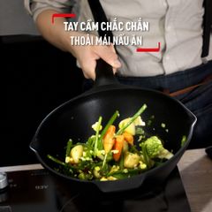 Chảo đúc cao cấp sâu lòng Tefal Robusto có miệng rót 28cm ảnh 4