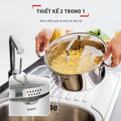 Bộ 5 nồi Inox cao cấp Tefal Duetto Plus, quánh 16cm/nồi 18cm/nồi 20/nồi 22cm/nồi 24cm ảnh 4