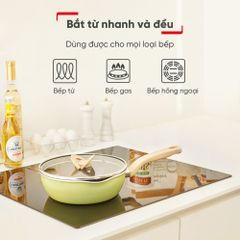 Chảo nồi có nắp đa năng 3 trong 1 Tefal - 24cm, đen/xanh/vanila ảnh 5