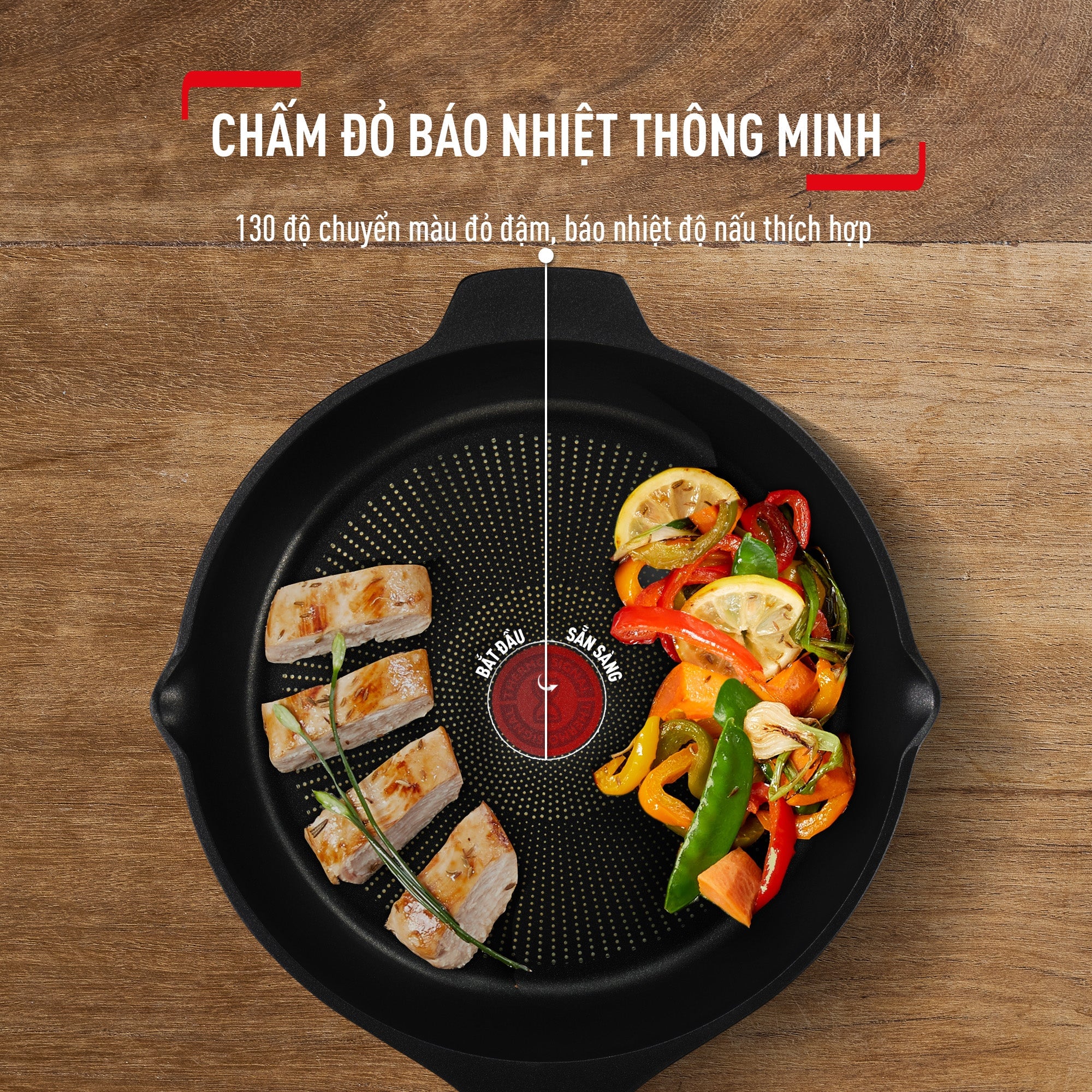 Chảo đúc cao cấp sâu lòng Tefal Robusto có miệng rót 28cm – ảnh 6