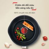  Chảo nồi có nắp đa năng 3 trong 1 Tefal - 22cm, xanh/đen/vàng/vanila 