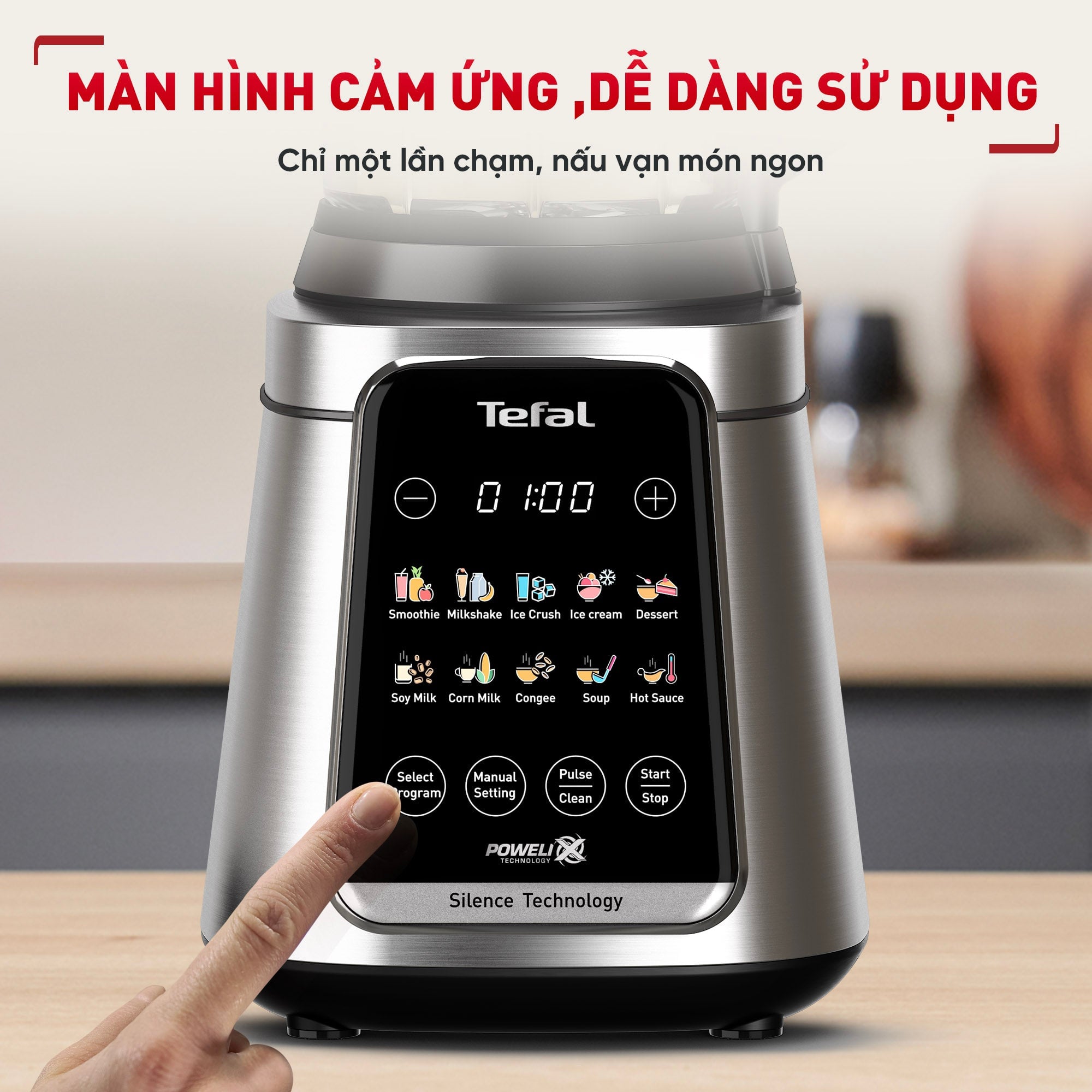 Máy xay sinh tố & làm sữa hạt đa năng Tefal UltraBlend Silence BL98SC66 - 2000W – ảnh 7