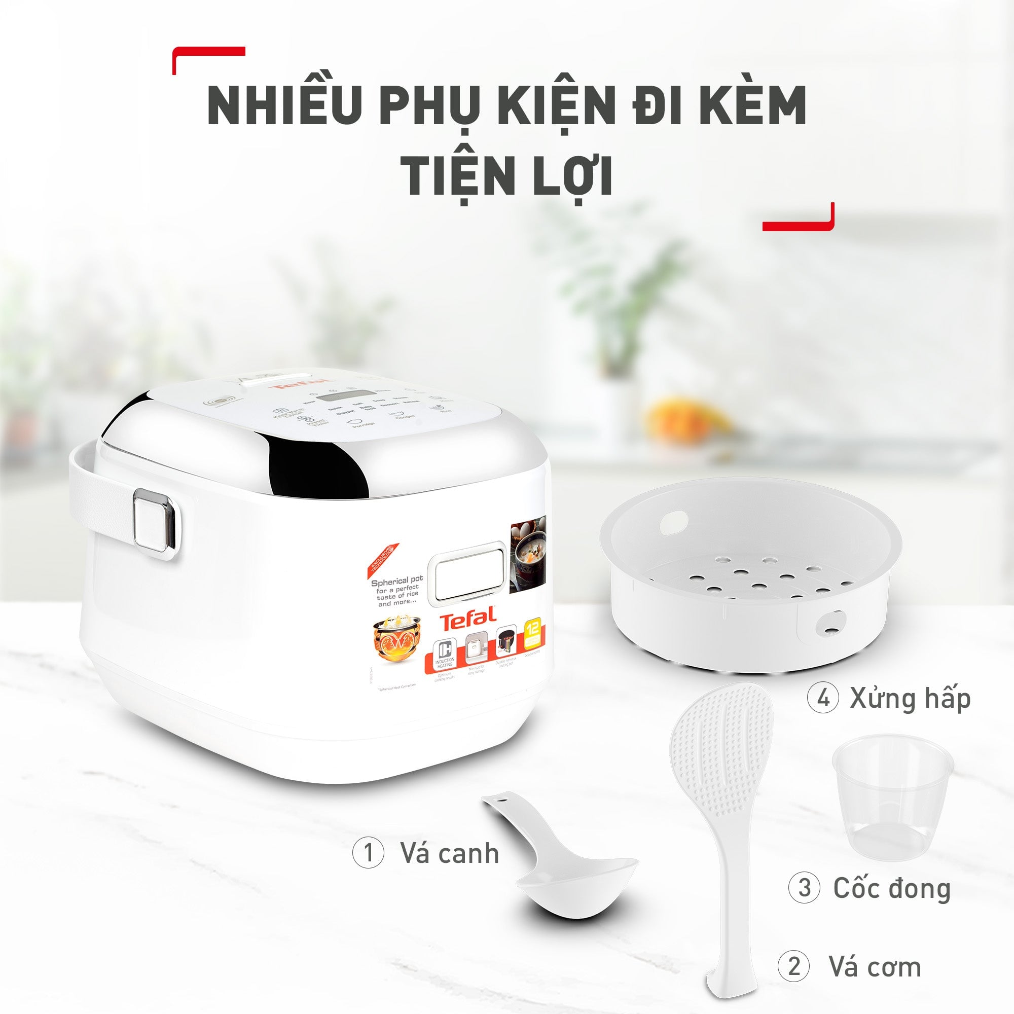 Nồi cơm cao tần Tefal mini RK604165 - 0.7L – ảnh 8