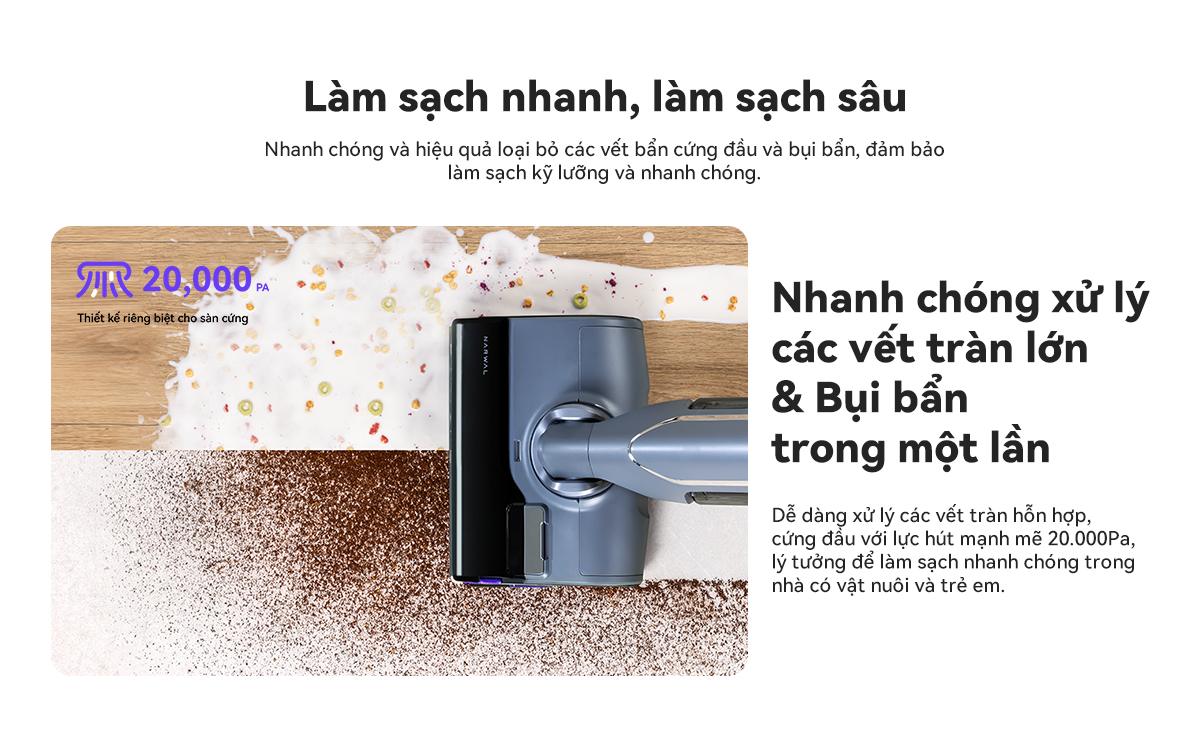Máy hút bụi lau nhà Narwal S20 Pro gập nghiêng 180° – ảnh 3