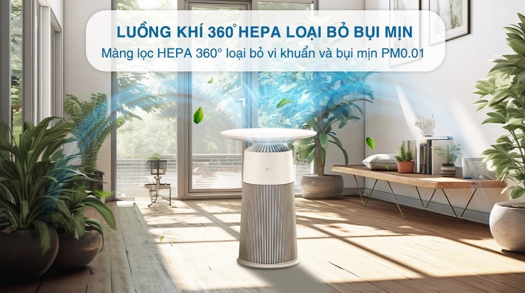 Máy lọc không khí LG PuriCare Aero Furniture AS20GPWU0 màu trắng 28W – ảnh 7