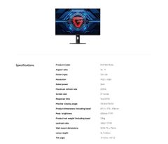 Màn hình máy tính Xiaomi Gaming Monitor G27i 2026 ELA6370EU ảnh 8