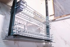 Giá bát đĩa nâng hạ điện thông minh nan Oval GrandX XL.80EM1 ảnh 6