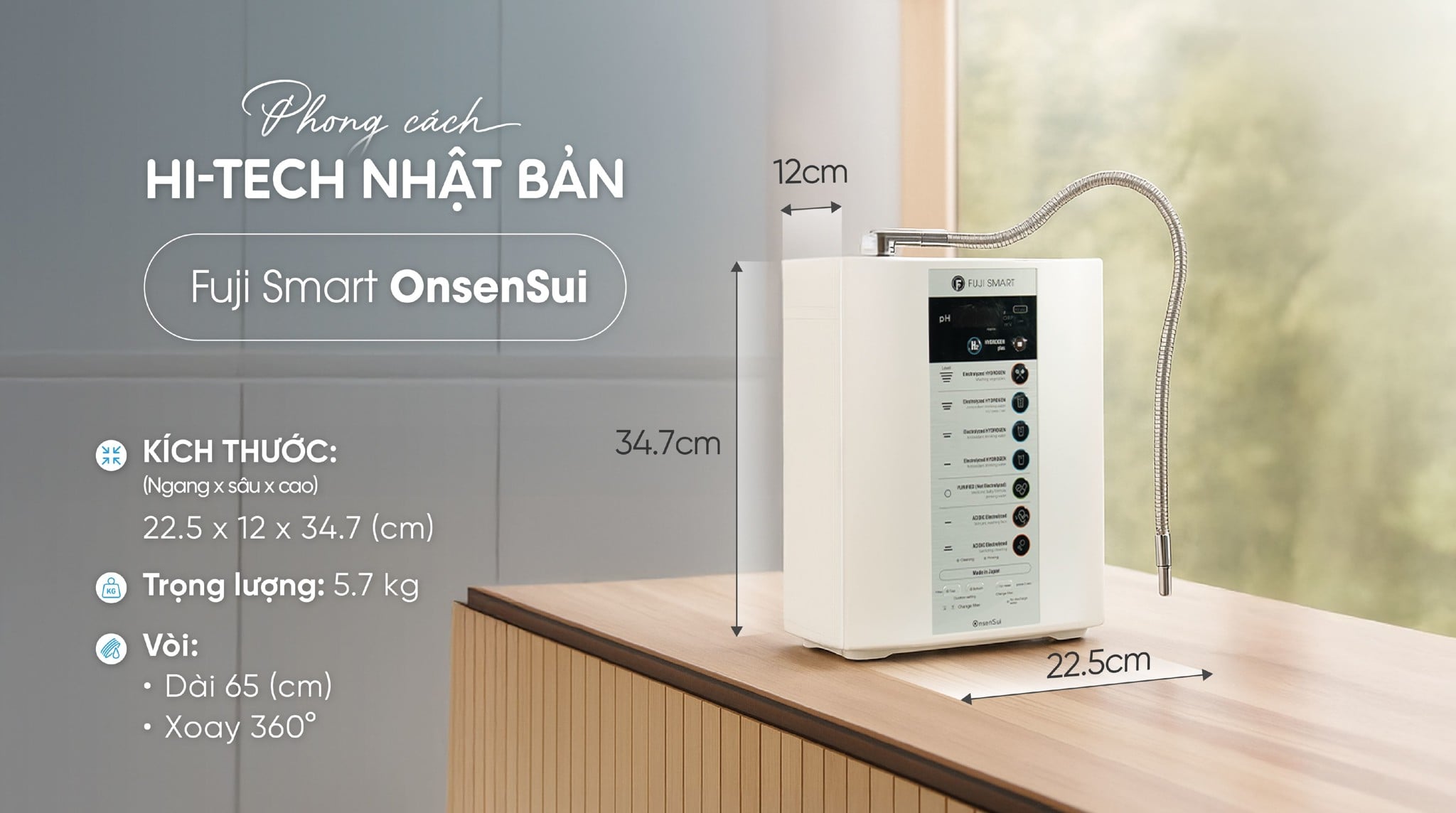 Máy lọc nước Fuji Smart OnsenSui