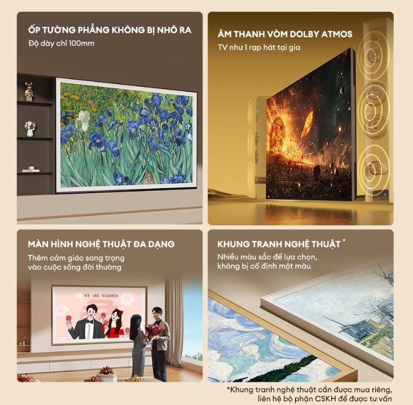 Google Tivi QLED Khung Tranh Coocaa 4K 55 Inch 55LN7000G – ảnh 4