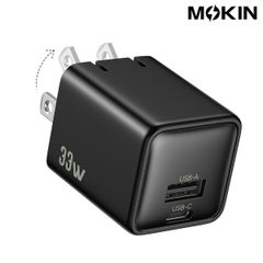 Củ Sạc Nhanh Mokin 33W (1C1A) Công Nghệ GaN III Cao Cấp (GP0363)