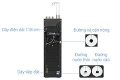 Máy lọc nước RO nóng nguội lạnh Hydrogen ion kiềm Mutosi MP-P88N 10 lõi ảnh 4