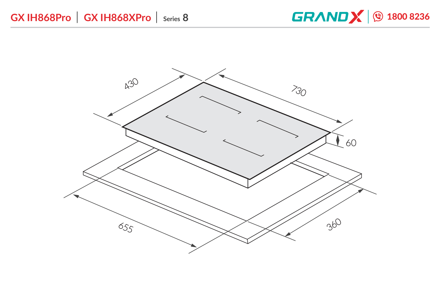 Bếp từ GX IH868Pro / GX IH868XPro Series 8 – ảnh 8