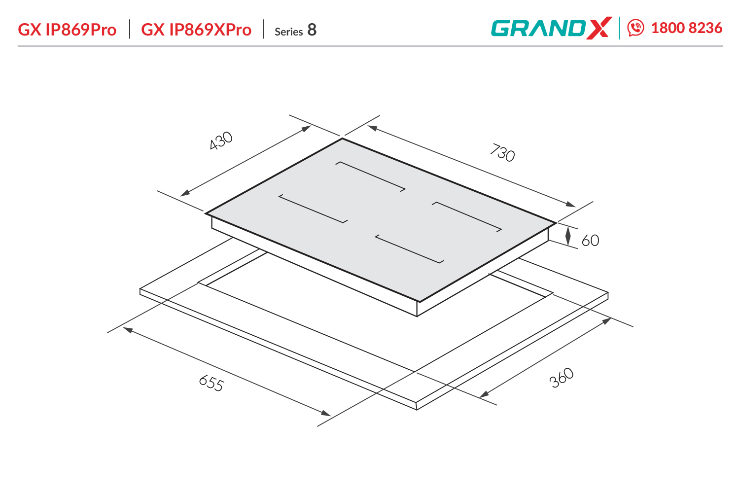 Bếp từ GX IP869Pro / GX IP869XPro Series 8 – ảnh 7