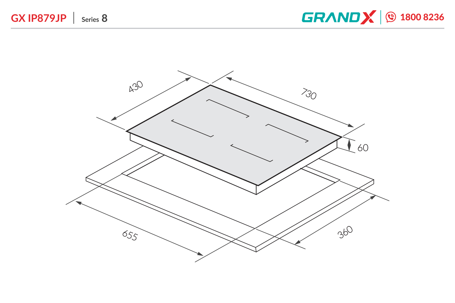 Bếp từ GX IP879JP – ảnh 2