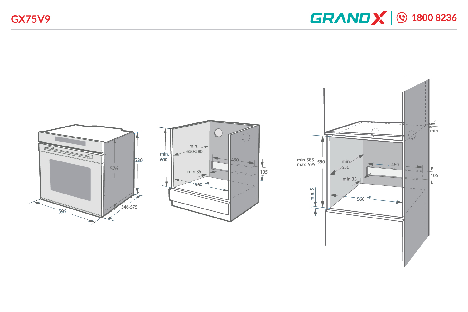 Lò nướng GX75V9 – ảnh 2
