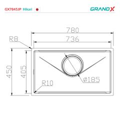 Chậu rửa bát GX7845JP Hikari ảnh 9