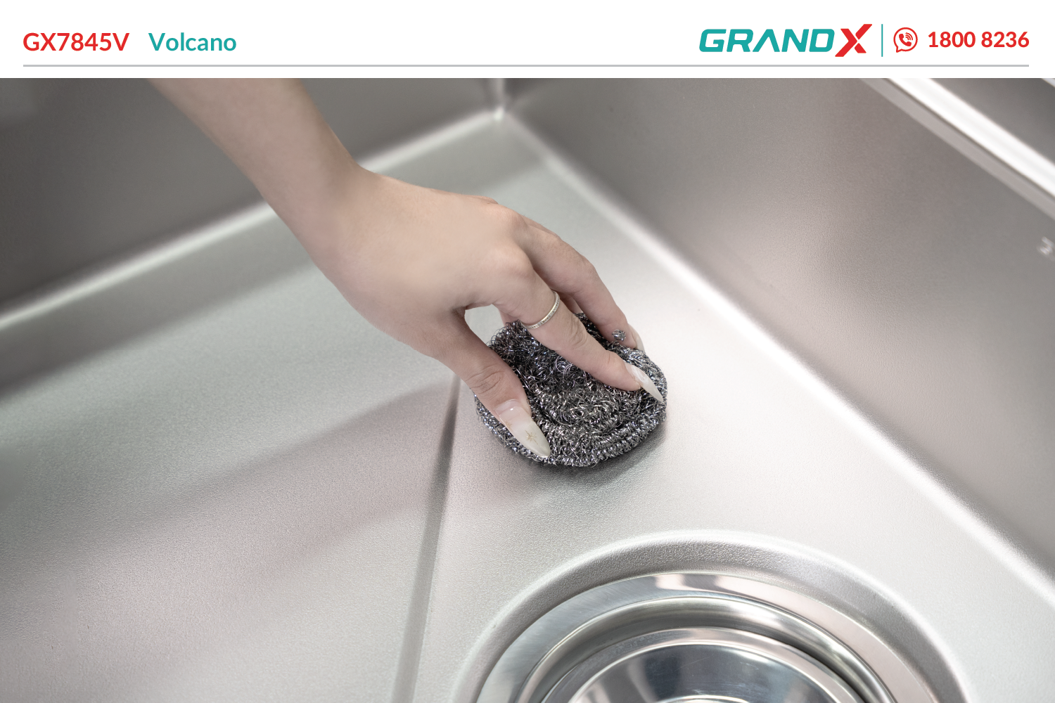 Chậu rửa bát GX7845V Volcano – ảnh 5