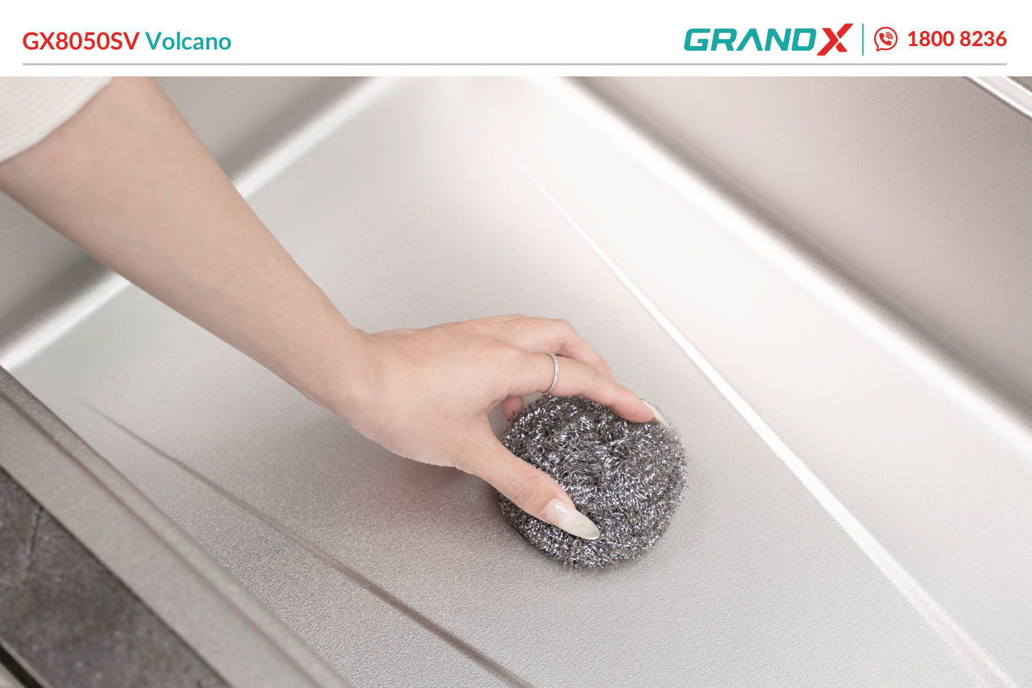 Chậu rửa bát GX8050SV Volcano – ảnh 2