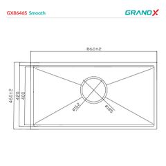 Chậu rửa bát GX8646S smooth ảnh 2