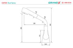 Vòi rửa bát GXF08 Dual Spray ảnh 2