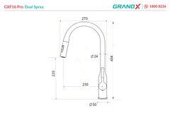 Vòi rửa bát GXF16Pro Dual Spray ảnh 2
