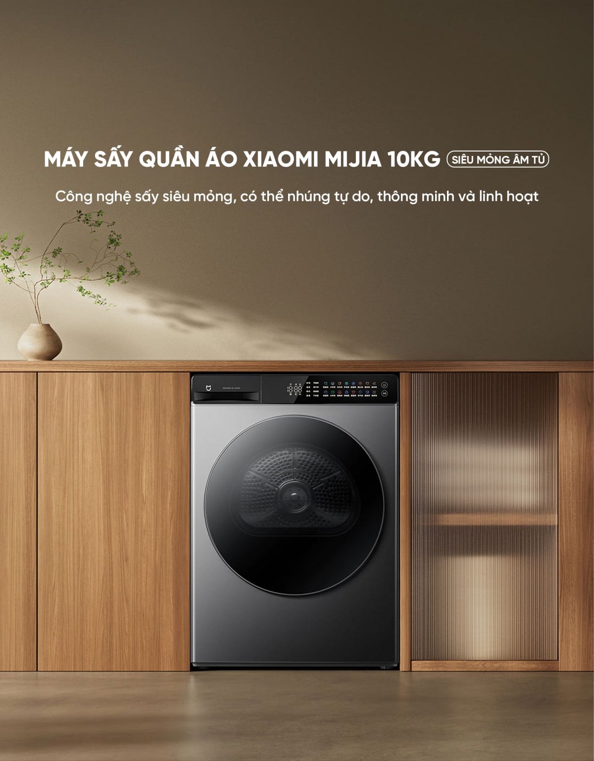 Máy sấy quần áo Xiaomi Mijia H100MJ103 2025 sấy 10kg Sấy Bơm Nhiệt – ảnh 2