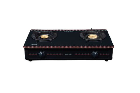 Bếp gas dương Rinnai RV-3715GL(FB) 709mm 2 lò nấu, mặt kính cường lực