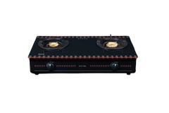 Bếp gas dương Rinnai RV-3715GL(FB) 709mm 2 lò nấu, mặt kính cường lực