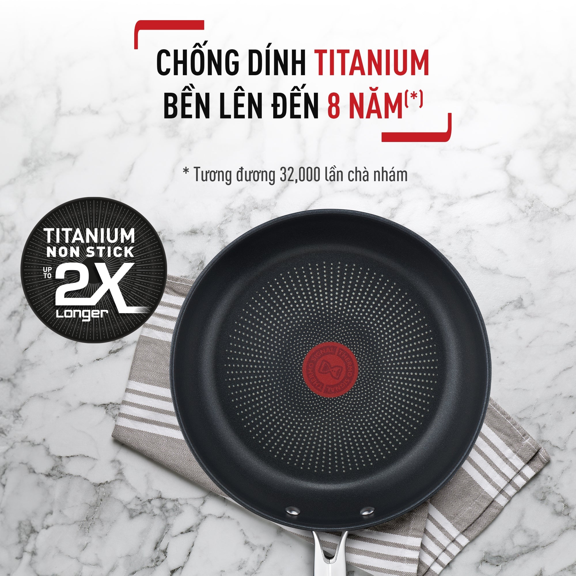 Chảo chiên Inox cao cấp Tefal Duetto Plus 24cm/26cm/28cm – ảnh 5