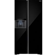 Tủ lạnh Hitachi Inverter 637 lít Side by Side HRSN9698ESICGBKVN Kính đen