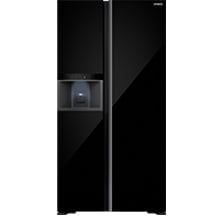 Tủ lạnh Hitachi Inverter 637 lít Side by Side HRSN9698ESICGBKVN Kính đen