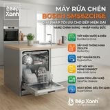  SMS6ZCI16E | Máy rửa chén độc lập Bosch Series 6, sấy Zeolith 